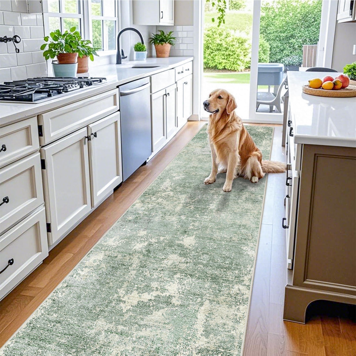 2x3 Washable Entryway Rug – Non-Slip Modern Abstract Neutral Small Throw Area Rug for Kitchen, Bedroom – Soft Low Pile Thin Indoor Door Mat（Black Grey,2x3） BST326H