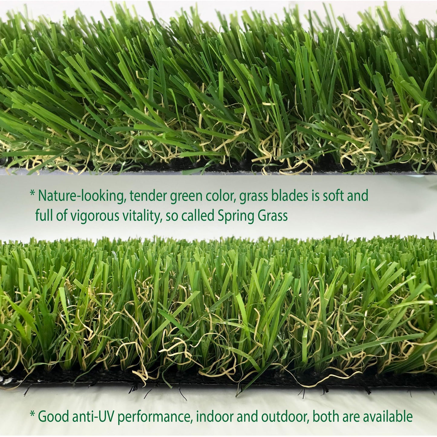 KuGuo Artificial Grass Decoration Strip Indoor/Outdoor DIY Fake Grass (Autumn, Width 2in x Length 11ft) BST220