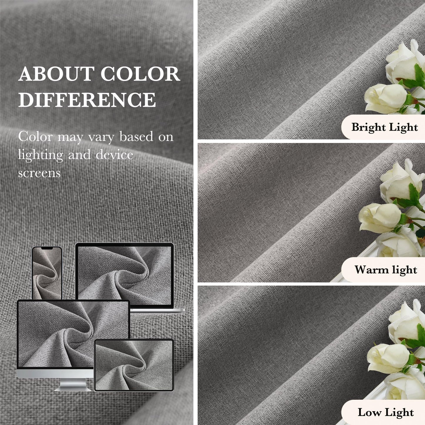 RYB HOME 100% Blackout Curtain for Sliding Glass Doors, Extra Wide Thermal Insulated Privacy Linen Curtains for Bedroom/Patio Door/Living Room/Open Closet, Room Divider, Black, W100xL108, 1 Panel BST220