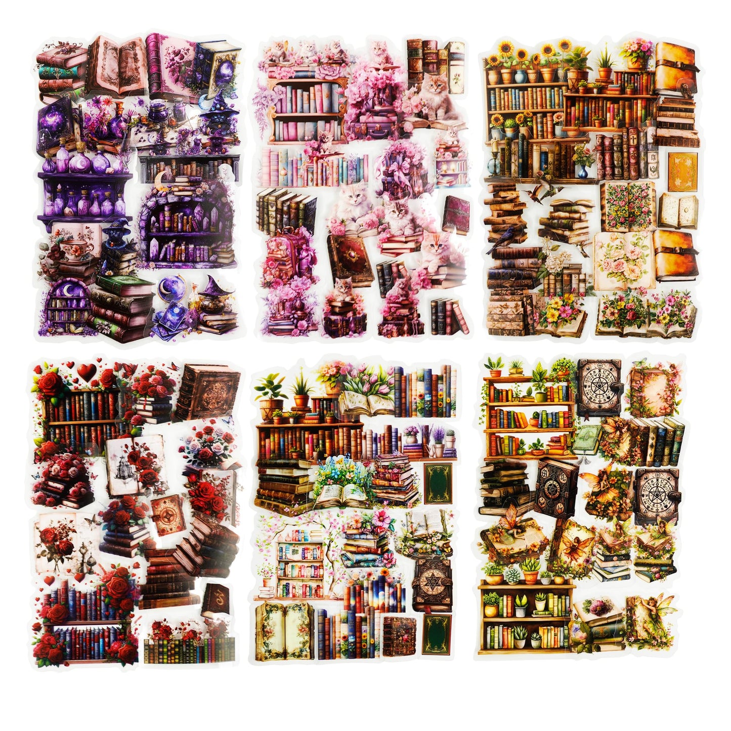 180 Pcs Clear Loop Arrow PET Stickers for Scrapbook Journal BST202