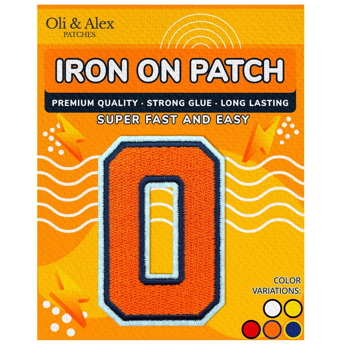 Iron on Letters Patches - Letter Patch for Clothing - Embroidered Patches for Clothes - Embroidery Appliques Team School University - Sew on Appliques 3.26 inch – Yellow, O BST220