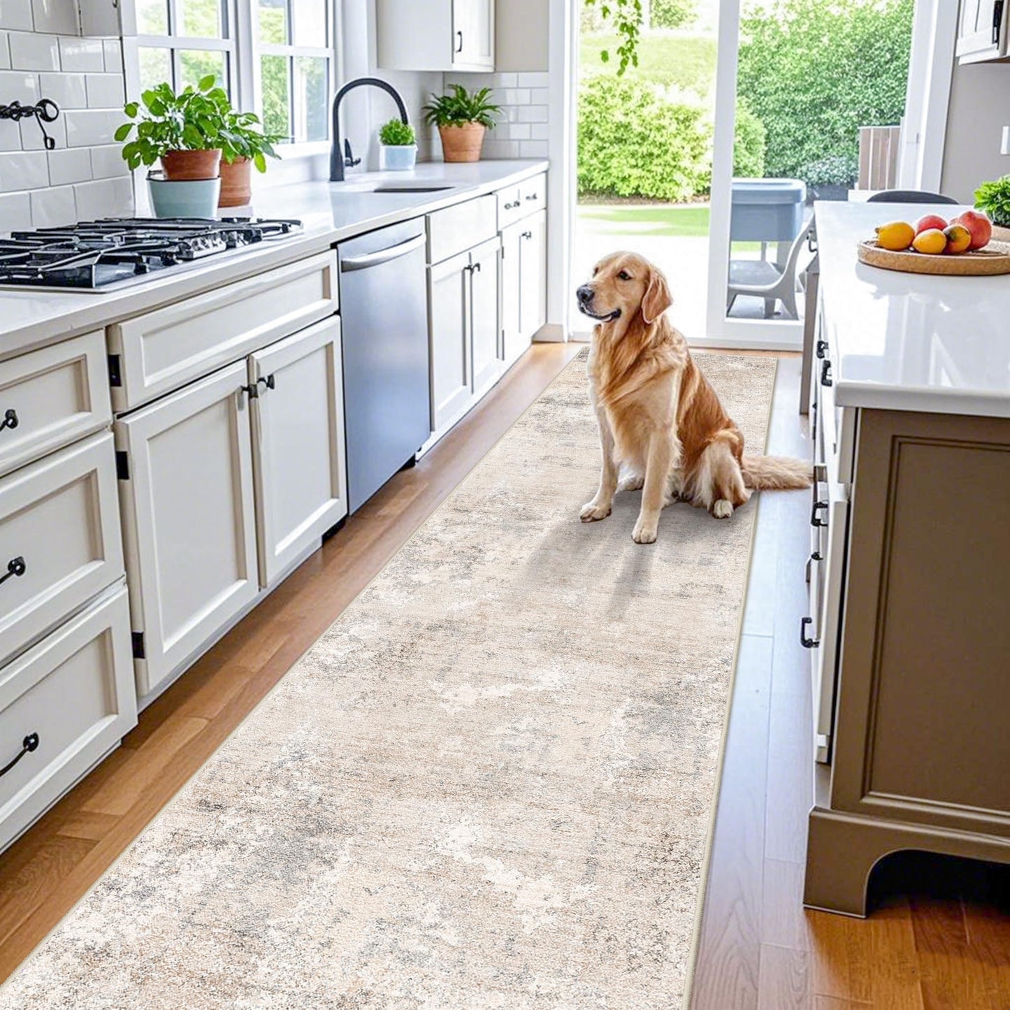 2x3 Washable Entryway Rug – Non-Slip Modern Abstract Neutral Small Throw Area Rug for Kitchen, Bedroom – Soft Low Pile Thin Indoor Door Mat（Black Grey,2x3） BST326H