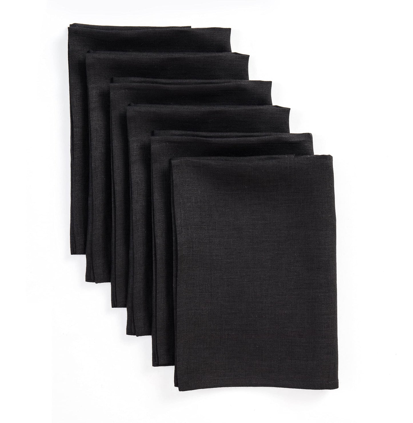 Solino Home 100% Linen Square Placemats White, Fete 14 x 14 in, Set of 4 | Square Table Mats square place settings for daily and festive dining; neatly mitered corners; Pure Linen; OEKO-TEX Certified BST326SOLH