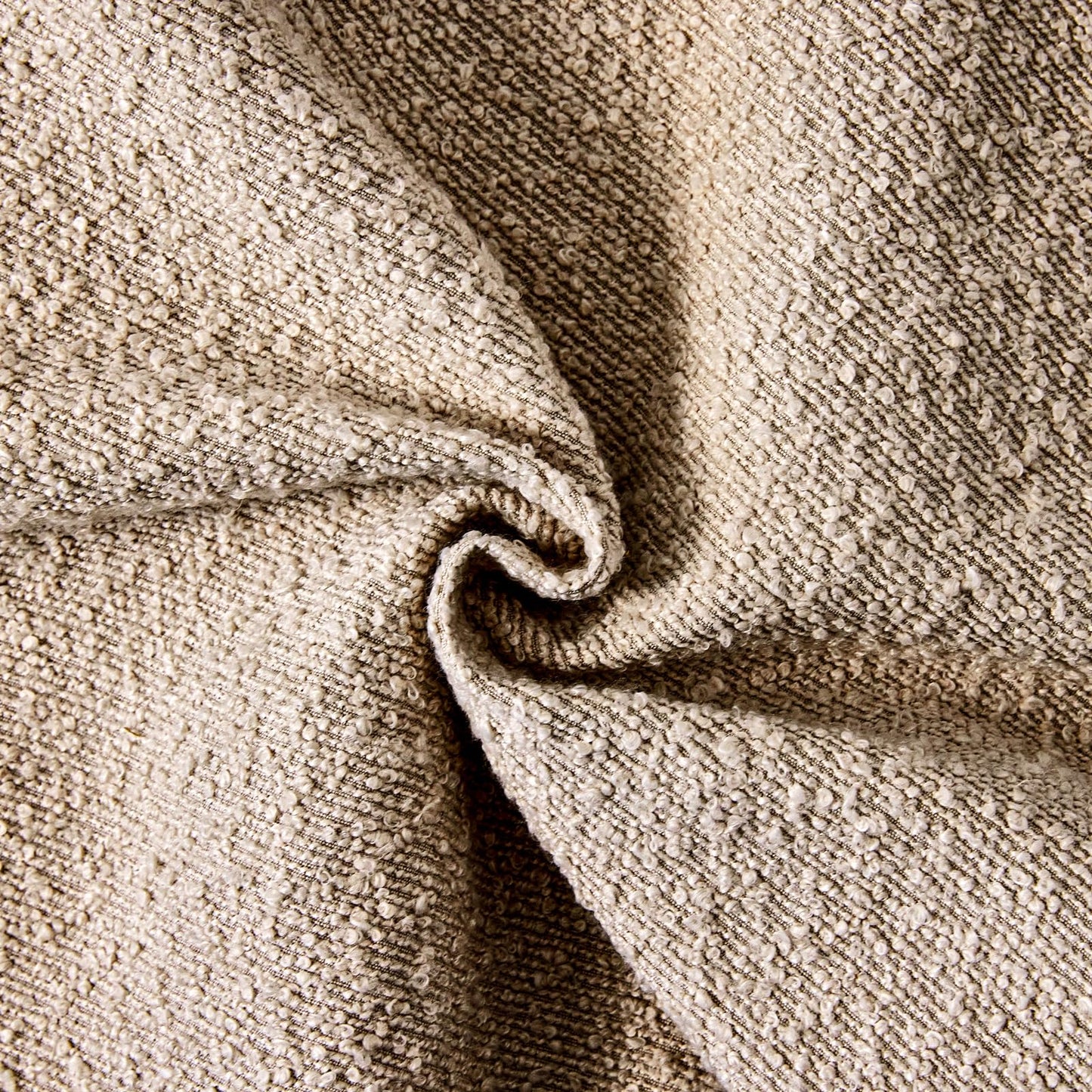 18x18 Boucle Throw Pillow Covers, Set of 2, Camel BST202