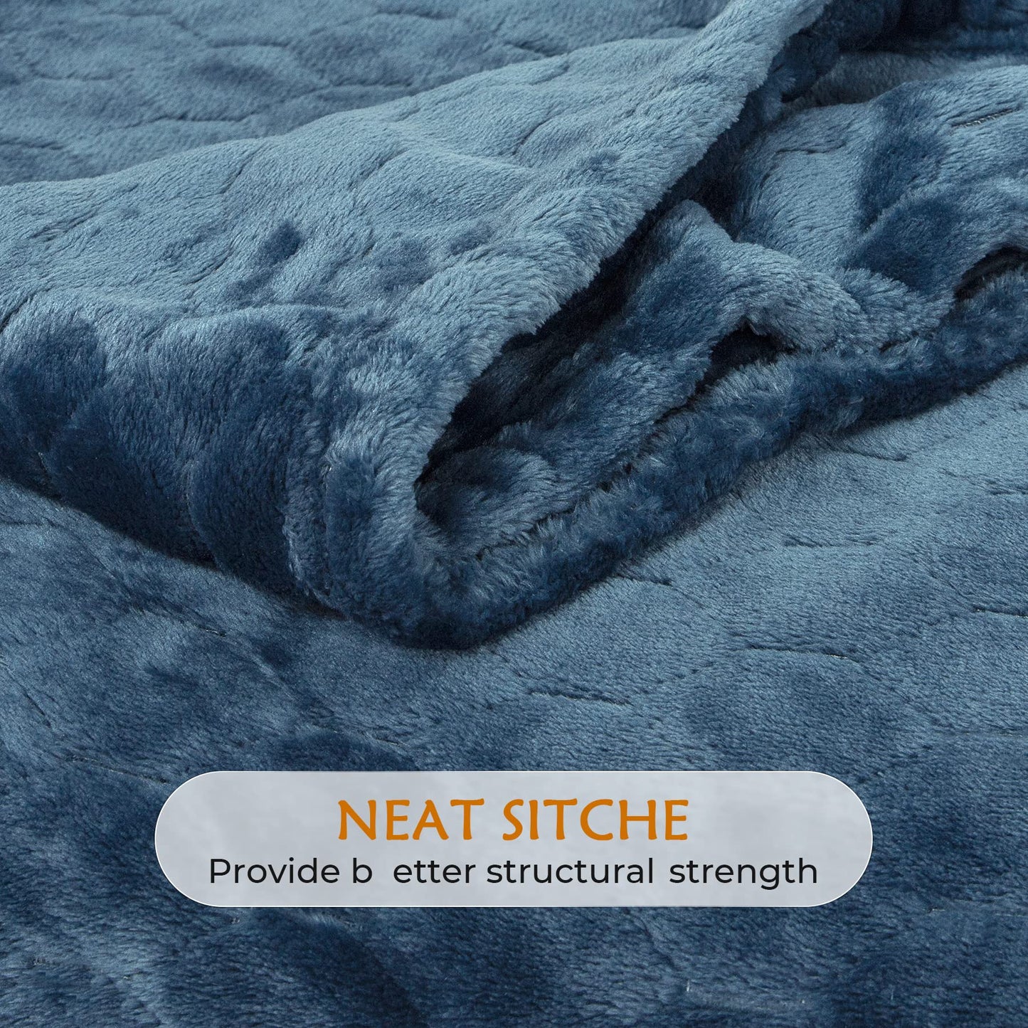 TOONOW Fleece Blanket Super Soft Cozy Throw Blanket 50" x 60", Lightweight Fuzzy Comfy Textured Flannel Blanket Warm Plush Throw Blankets for Couch, Sofa, Bed, Emerald WN420