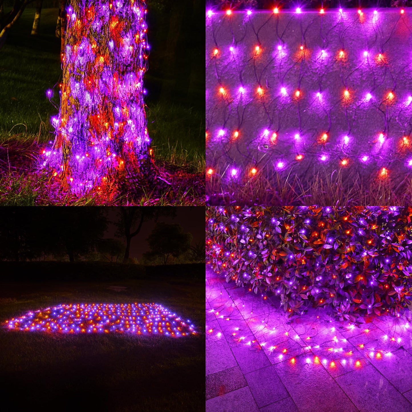 BlcTec Christmas Lights Outdoor 360 LED 9.8ft x 6.6ft Christmas Net Lights with 8 Modes RD12