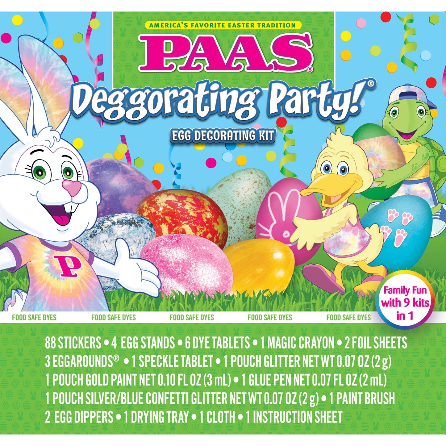 PAAS Eggstreme Color FX Egg Dying Kit – Create Swirl, Texture & Shine Effects – Fun & Creative Easter Egg Dye Kit BST220