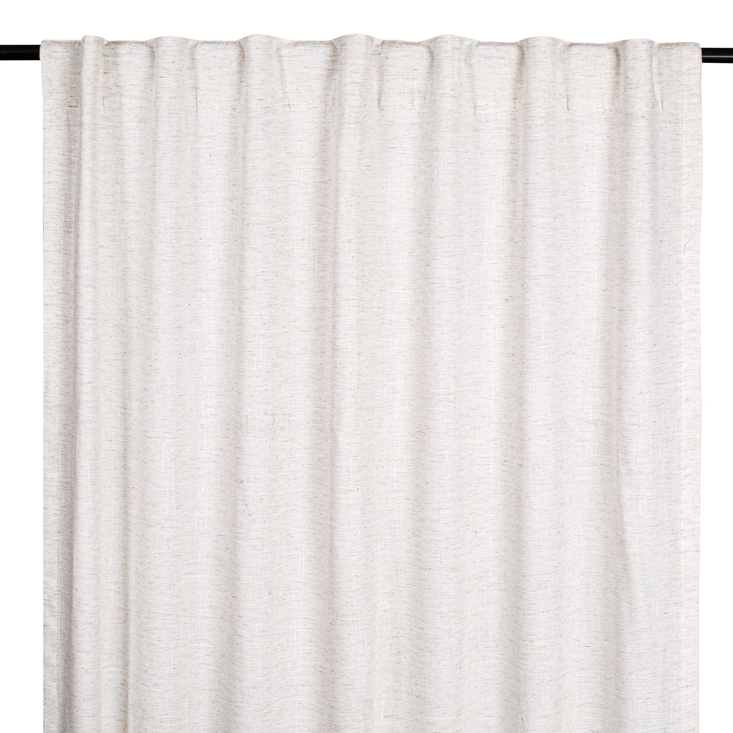 Bedding Craft Curtains 63 Inch Length - White Poly Cotton Slub Drapes with Tab Top, Set of 2, Ideal for Bedroom, Living Room, and Office_ 50x63 inch BST220