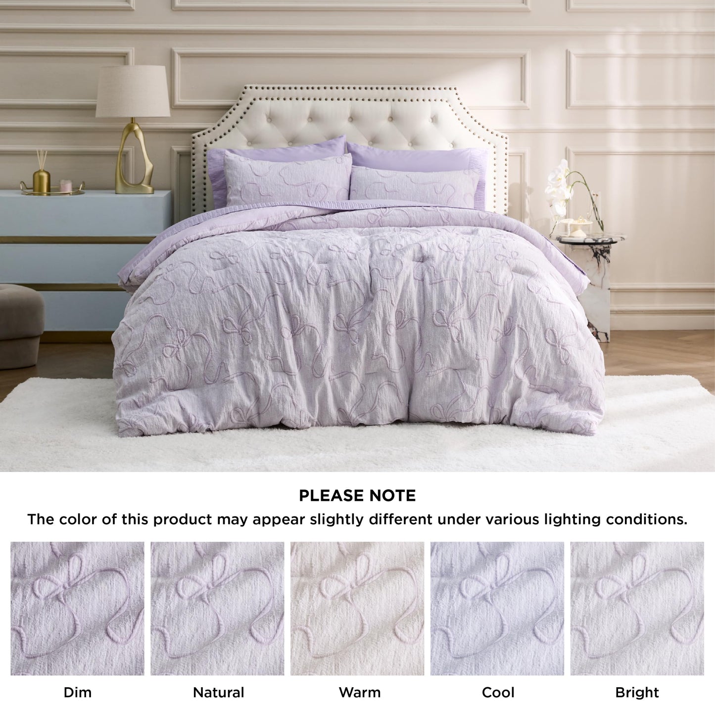 Bedsure Tufted Rose Pink King Comforter Set, GentleSoft™ 3 Pieces Bow Cute Bedding Pink Room Decor, Gifts for Girls Teens Women, All Seasons, 1 Bed Comforter, 2 Pillow Shams, 104x90 Inches DD1210
