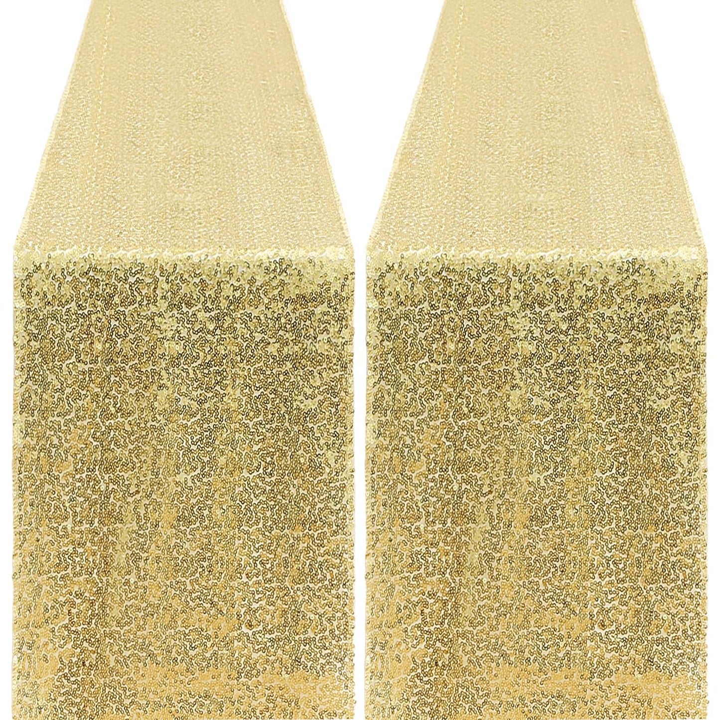 10 Packs 12 x 72 inches Sequin Table Runner, Orange Glitter Table Runner for Birthday Party Supplies Wedding Engagement Baby Shower Holiday Celebration Event Decorations WN420