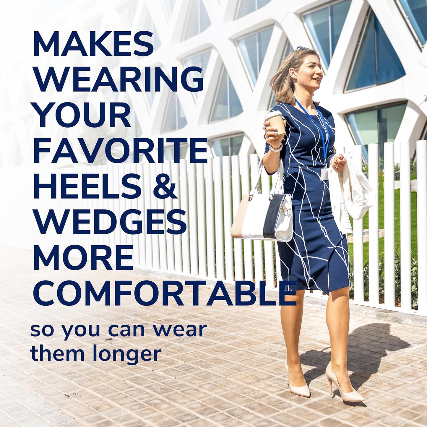 Dr. Scholl's Love Your Heels & Wedges 3/4 Length Insoles, All-Day Comfort for High Heeled Shoes, Relieve & Prevent Shoe Discomfort, Absorbs Shock, Arch Support, No-Show Discreet Insert, 1 Pair