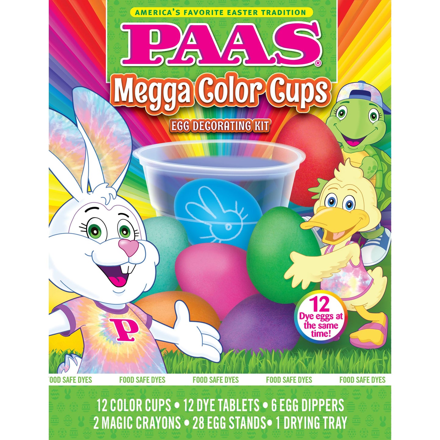 PAAS Eggstreme Color FX Egg Dying Kit – Create Swirl, Texture & Shine Effects – Fun & Creative Easter Egg Dye Kit BST220
