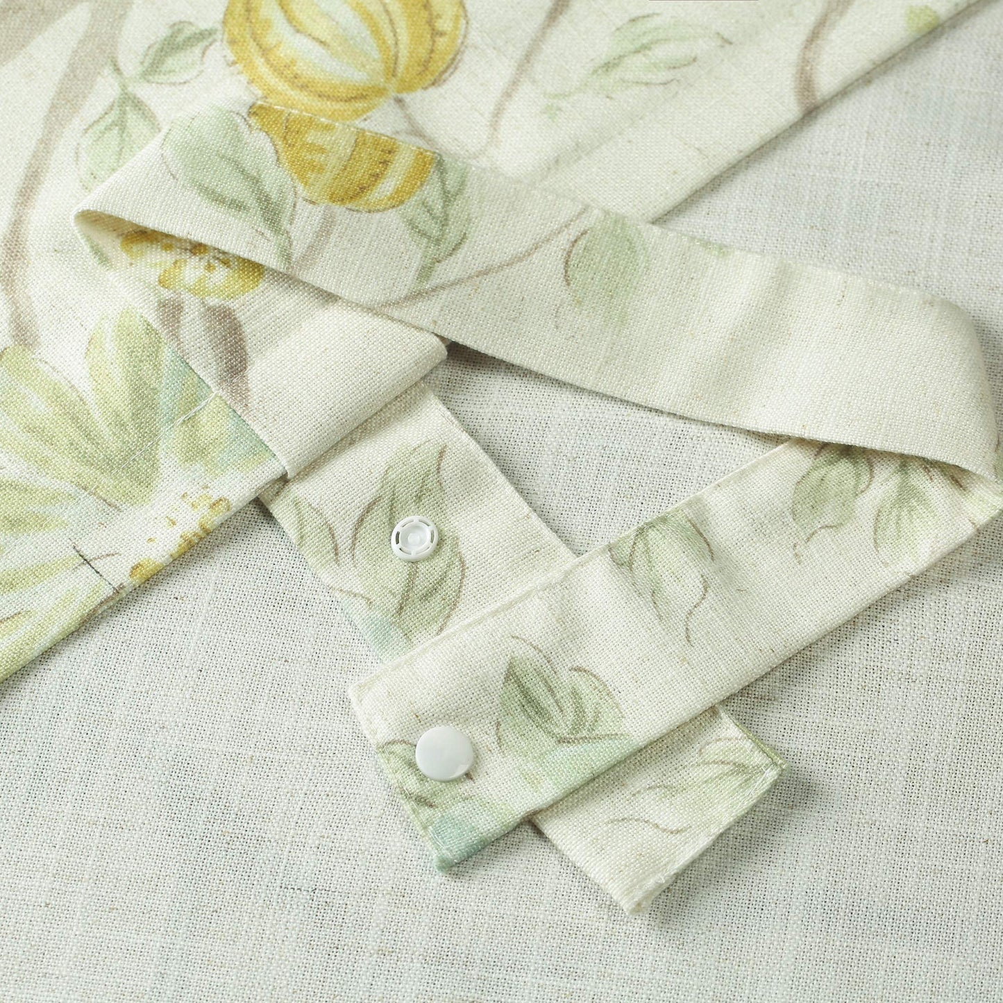 Leeva Tie Up Valance for Windows, Elegant Birds Pattern Light Filtering Window Treatment Valances for Bedroom Kitchen, One Panel, 52 x 18, Light Blue BST220