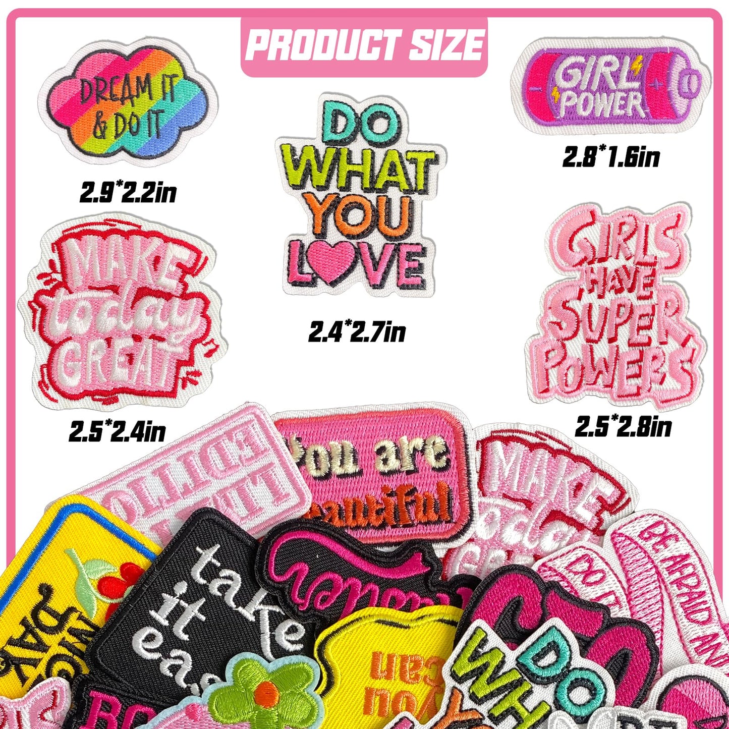 32Pcs Christmas Iron on Patches, Christmas sew on Patches for Clothing, Hats, Backpacks, Jackets, and Bags BST326H
