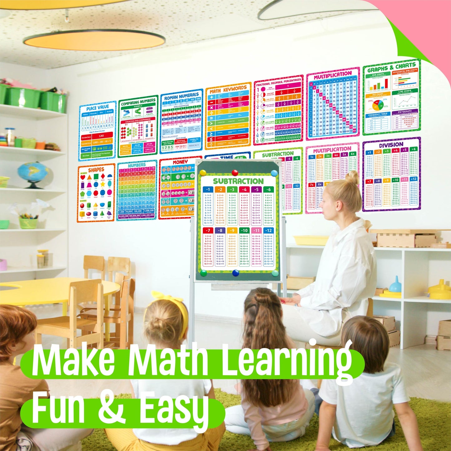 15 Reading Strategy Posters, Thick Water & Tear Resistant English Language Poster, Educational Reading Comprehension Posters for Bulletin Board, Classroom, School Supplies, Wall Decor (14.5” x 11”) BST220