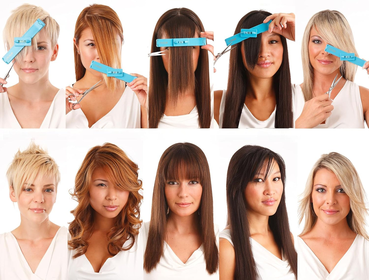 Original CreaClip Set and Scissors Hair Cutting Tool - As seen on Shark Tank N27