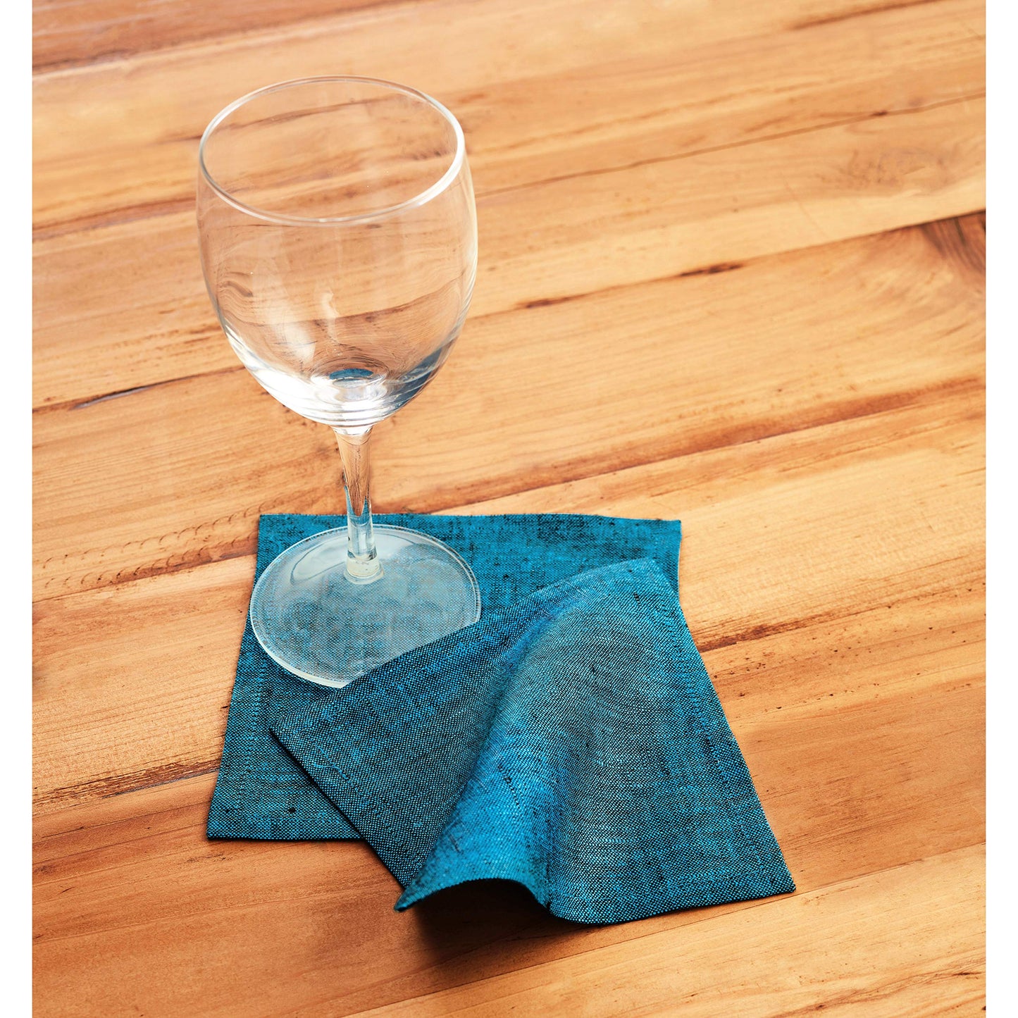 Solino Home 100% Linen Cocktail Napkins Black, Athena 6 x 6 in, Set of 12 | Small Cloth Napkins for cocktails, beverages, coasters and appetizer serving, Chambray Black, Pure Linen, OEKO-TEX Certified BST326SOLH