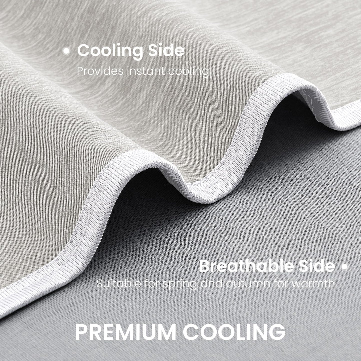 Topcee Cooling Blanket(90"x108"King Size) for Night Sweats Absorbs Heat to Keep Adults Cool on Warm Nights, Q-Max 0.5 Cooling Blankets for Hot Sleepers, Ultra-Cool Lightweight Blanket for Bed