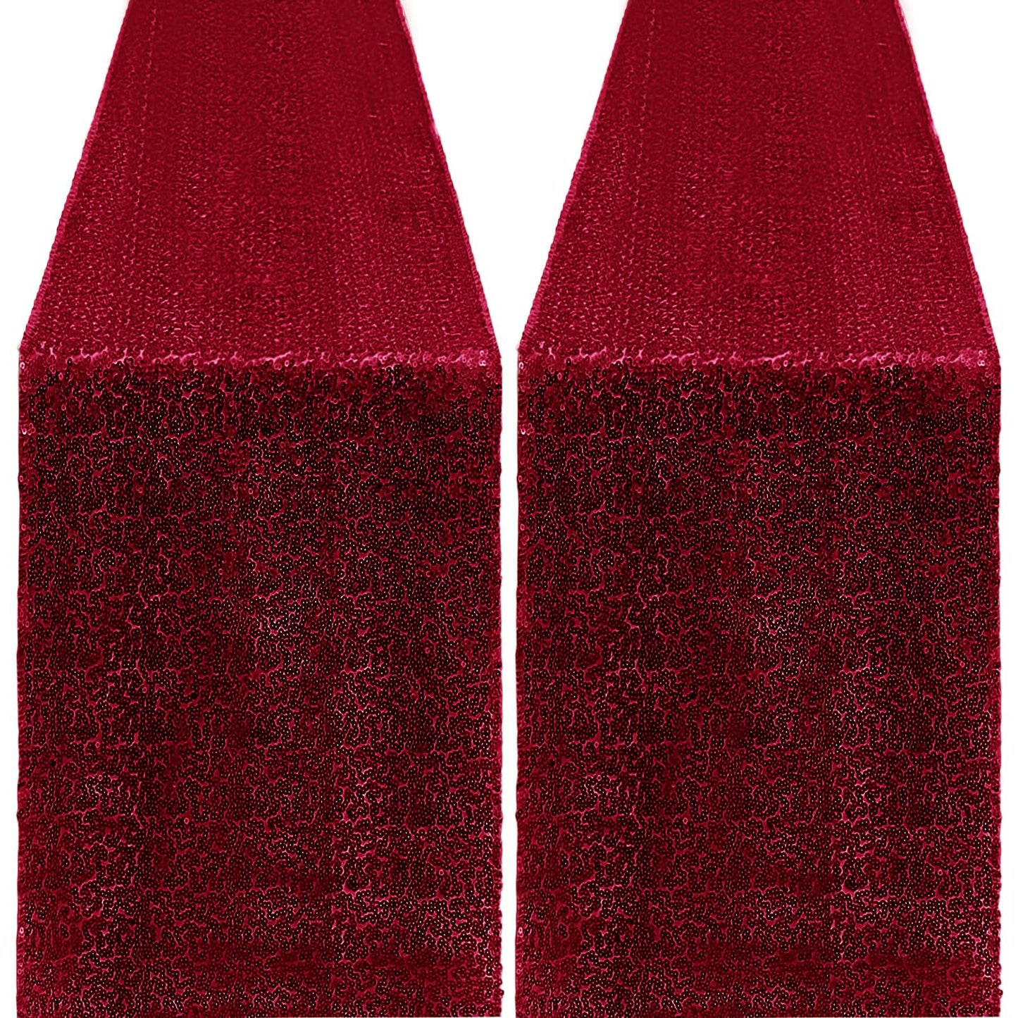 10 Packs 12 x 72 inches Sequin Table Runner, Orange Glitter Table Runner for Birthday Party Supplies Wedding Engagement Baby Shower Holiday Celebration Event Decorations WN420