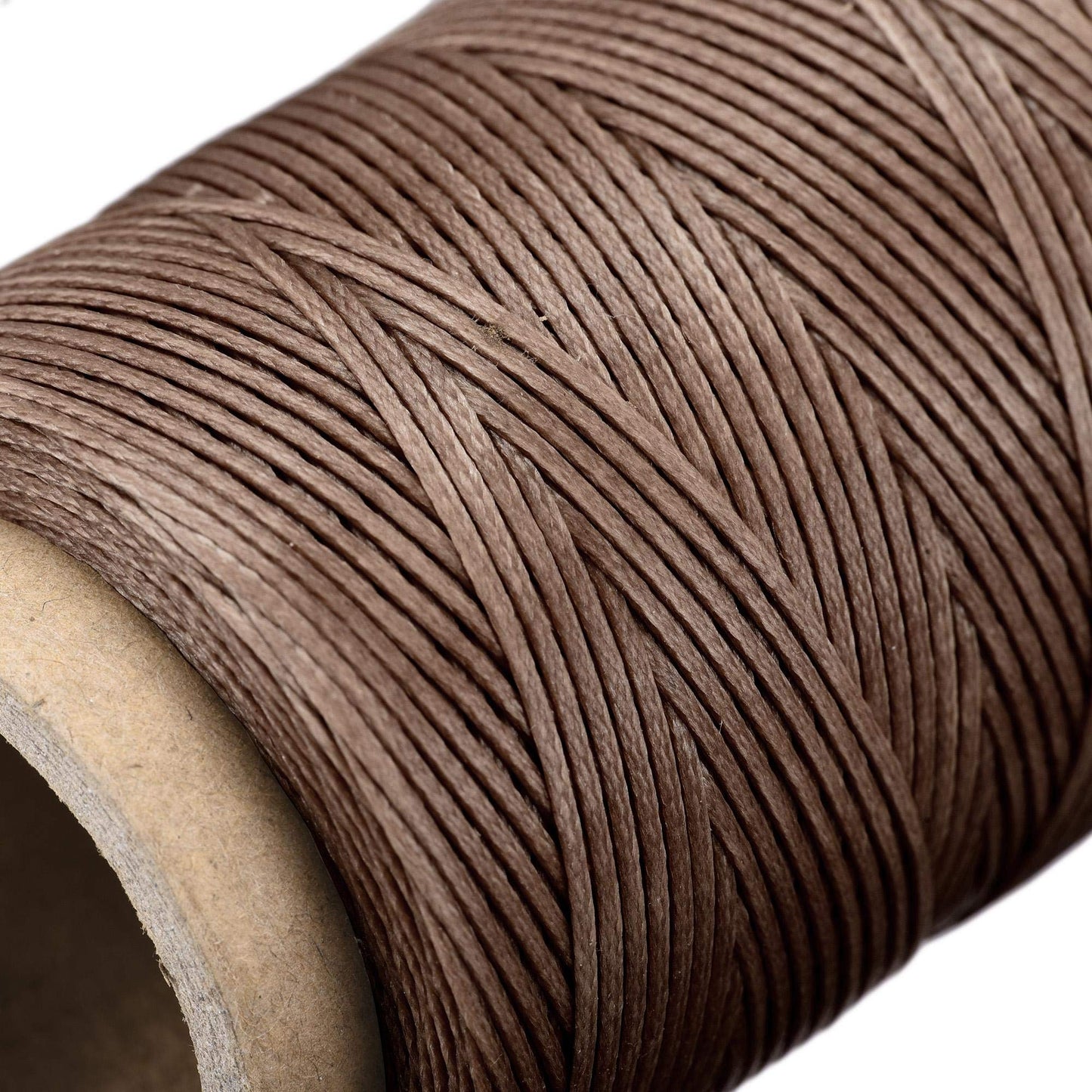 uxcell Leather Sewing Thread 186 Yards 210D/1mm Polyester Waxed Cord for Manual Sewing, Wheat BST326H
