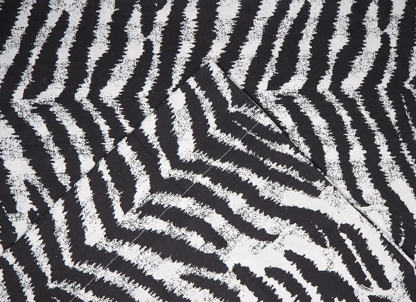 Pointehaven 180 GSM Cotton Flannel Duvet Set - Twin/Twin XL, Zebra 45