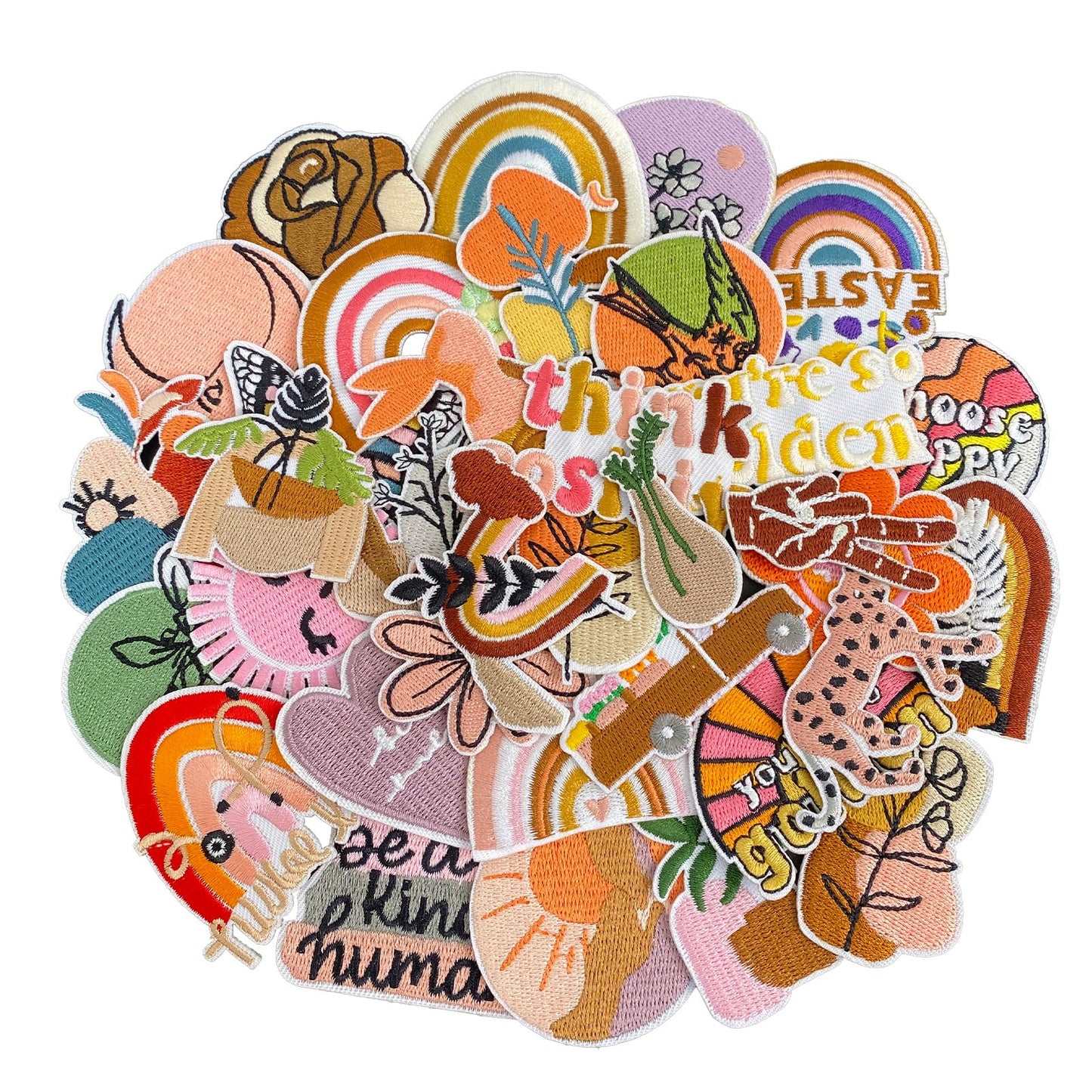 32Pcs Christmas Iron on Patches, Christmas sew on Patches for Clothing, Hats, Backpacks, Jackets, and Bags BST326H