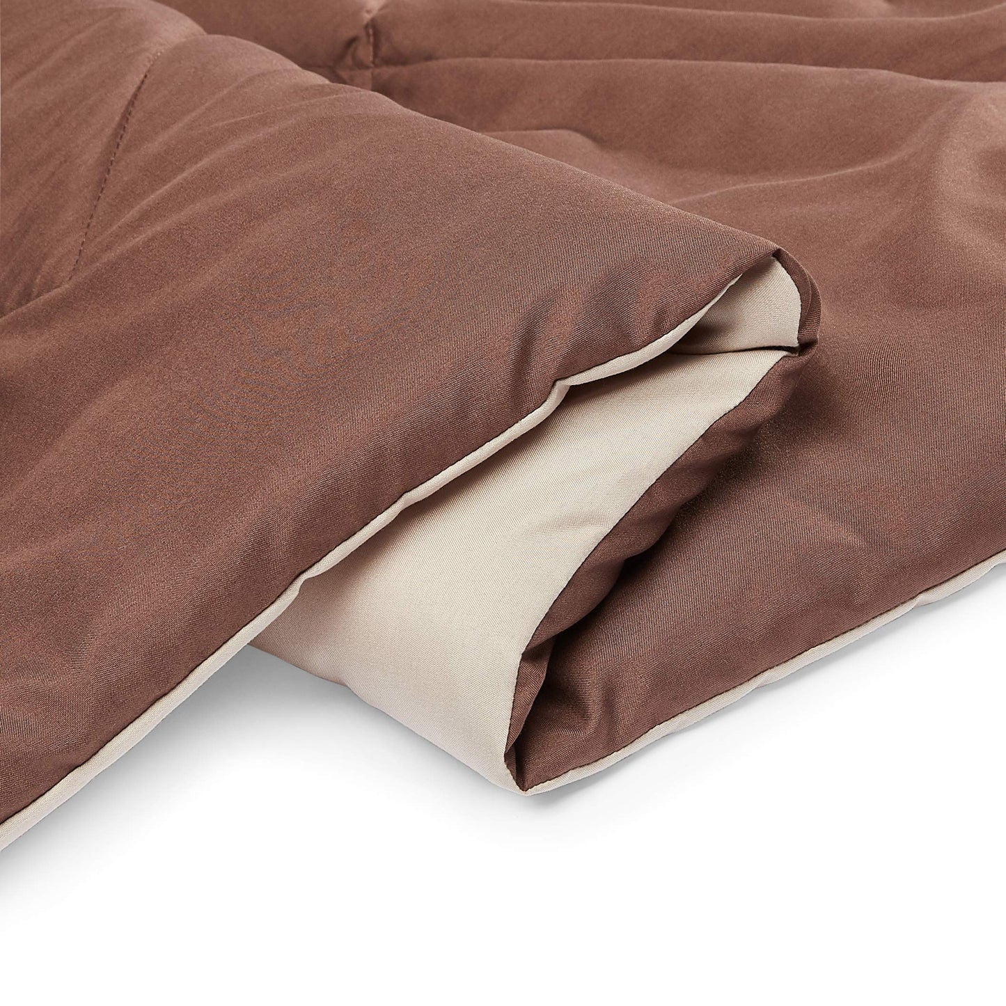 Amazon Basics Comforter Blanket, Reversible, Lightweight Microfiber, Machine Washable, All Season, Full/Queen, Black/Grey