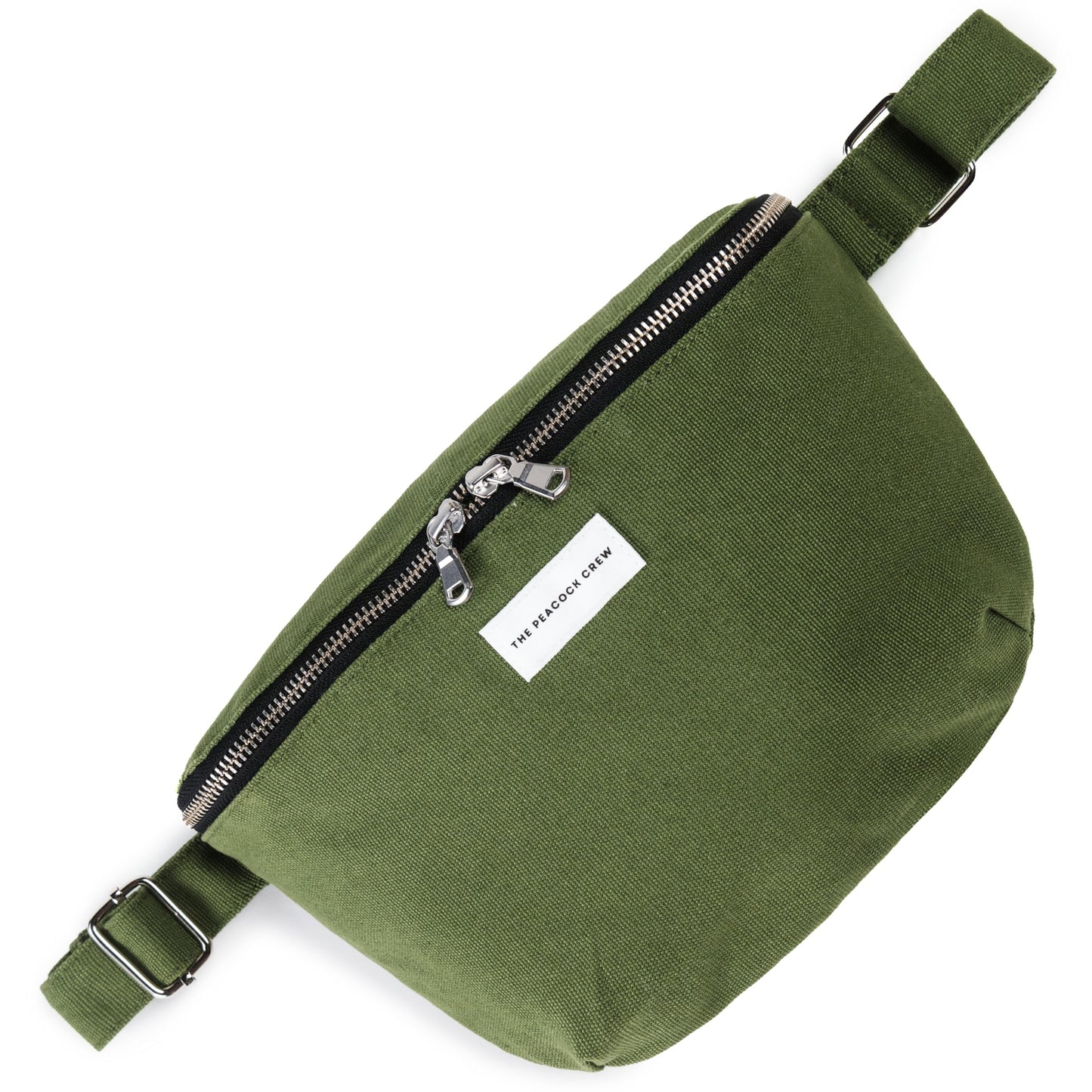 The Peacock Crew Spacious Leopard Print Crossbody Belt Bag in Cotton Canvas – Lightweight Comfortable & Elegant Sling Pouch Travel Safe Design & Daily Use – Dual Zippers Fanny Pack for Men & Women BST220