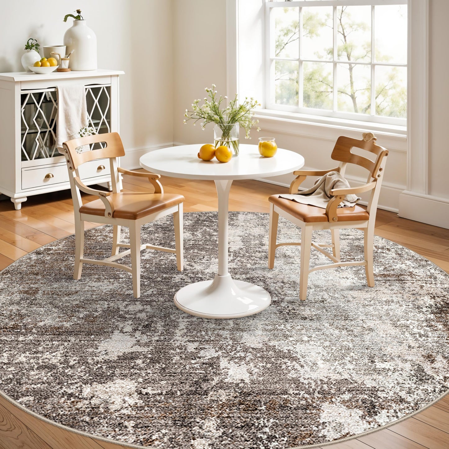 2x3 Washable Entryway Rug – Non-Slip Modern Abstract Neutral Small Throw Area Rug for Kitchen, Bedroom – Soft Low Pile Thin Indoor Door Mat（Black Grey,2x3） BST326H