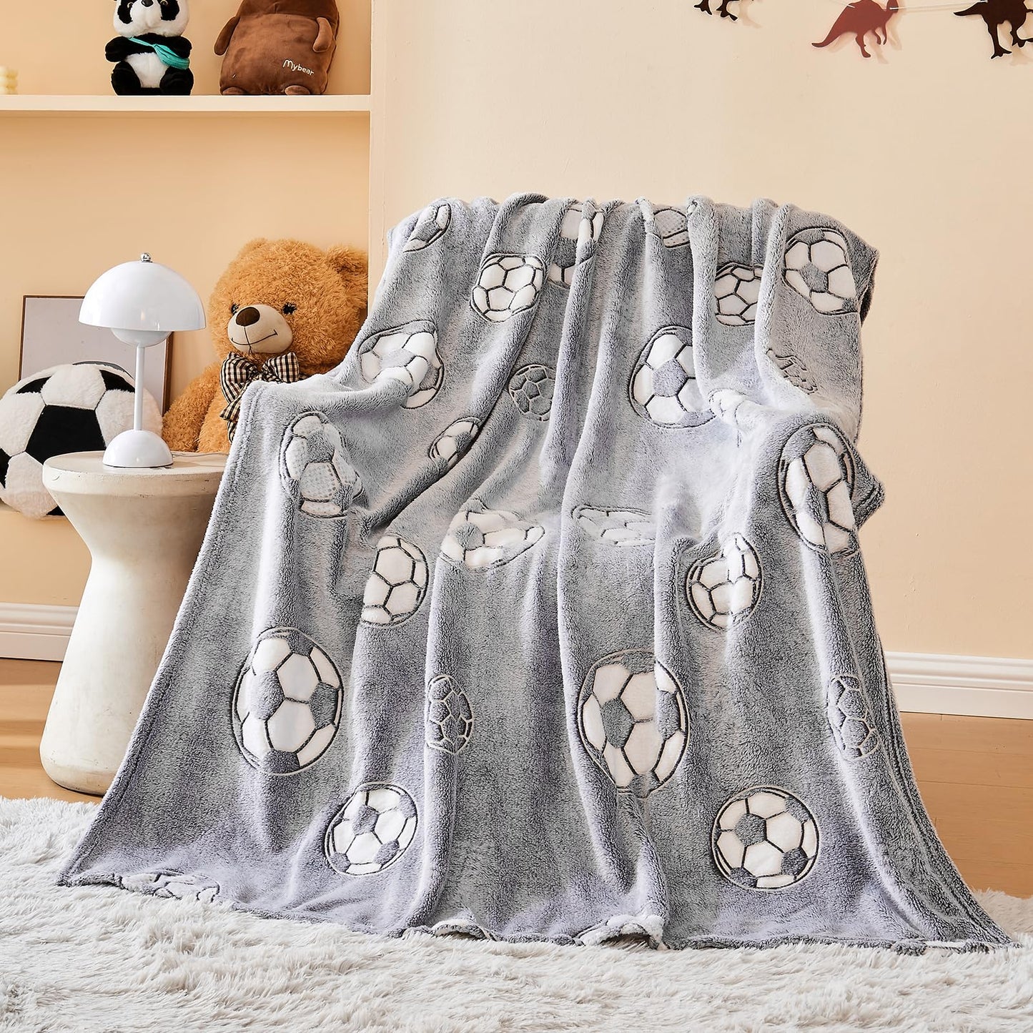 Wajade Unicorn Gifts for Girls - Glow in The Dark Unicorn Blanket Birthday Christmas Decor for Kids Age 3 4 5 6 7 8 9 10 11 12 Years Old Teens Child Toddler Throw Violet 60"x80" BST202