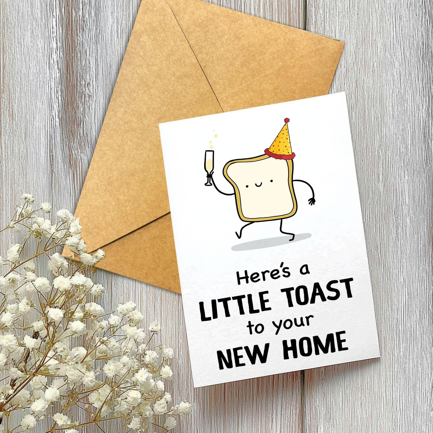 Congrats on Your New Home Housewarming Greeting with Gold Lettering and Key Design, Funny Congratulations Gift for New Homeowners, First-Time Buyers, Friends, Neighbors, Real Estate Clients Single 5.3''x8'' with Envelope BST326L