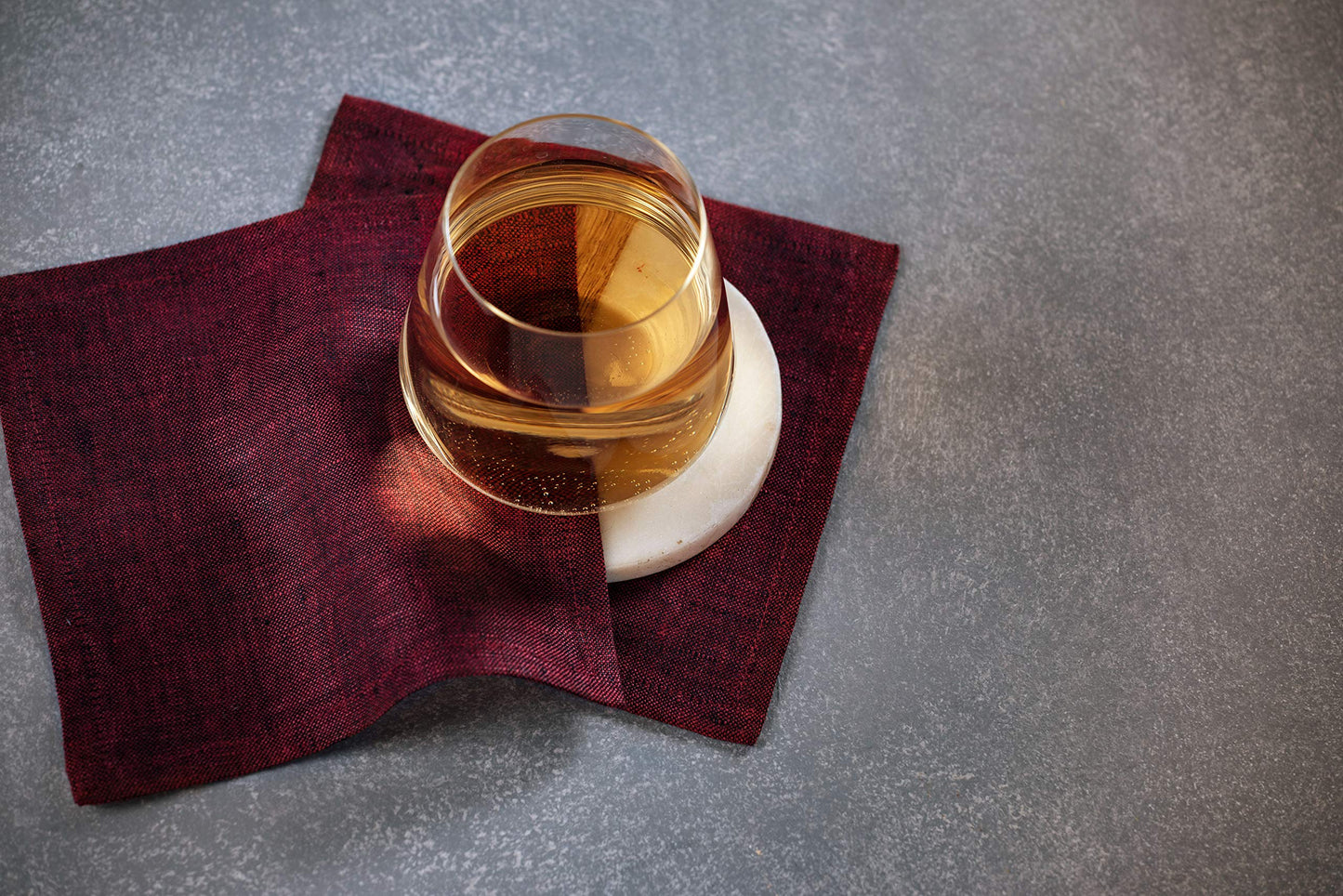 Solino Home 100% Linen Cocktail Napkins Black, Athena 6 x 6 in, Set of 12 | Small Cloth Napkins for cocktails, beverages, coasters and appetizer serving, Chambray Black, Pure Linen, OEKO-TEX Certified BST326SOLH