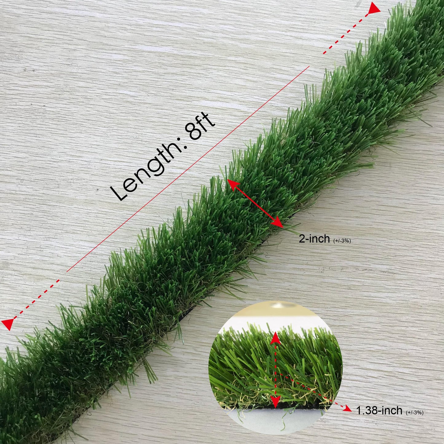 KuGuo Artificial Grass Decoration Strip Indoor/Outdoor DIY Fake Grass (Autumn, Width 2in x Length 11ft) BST220
