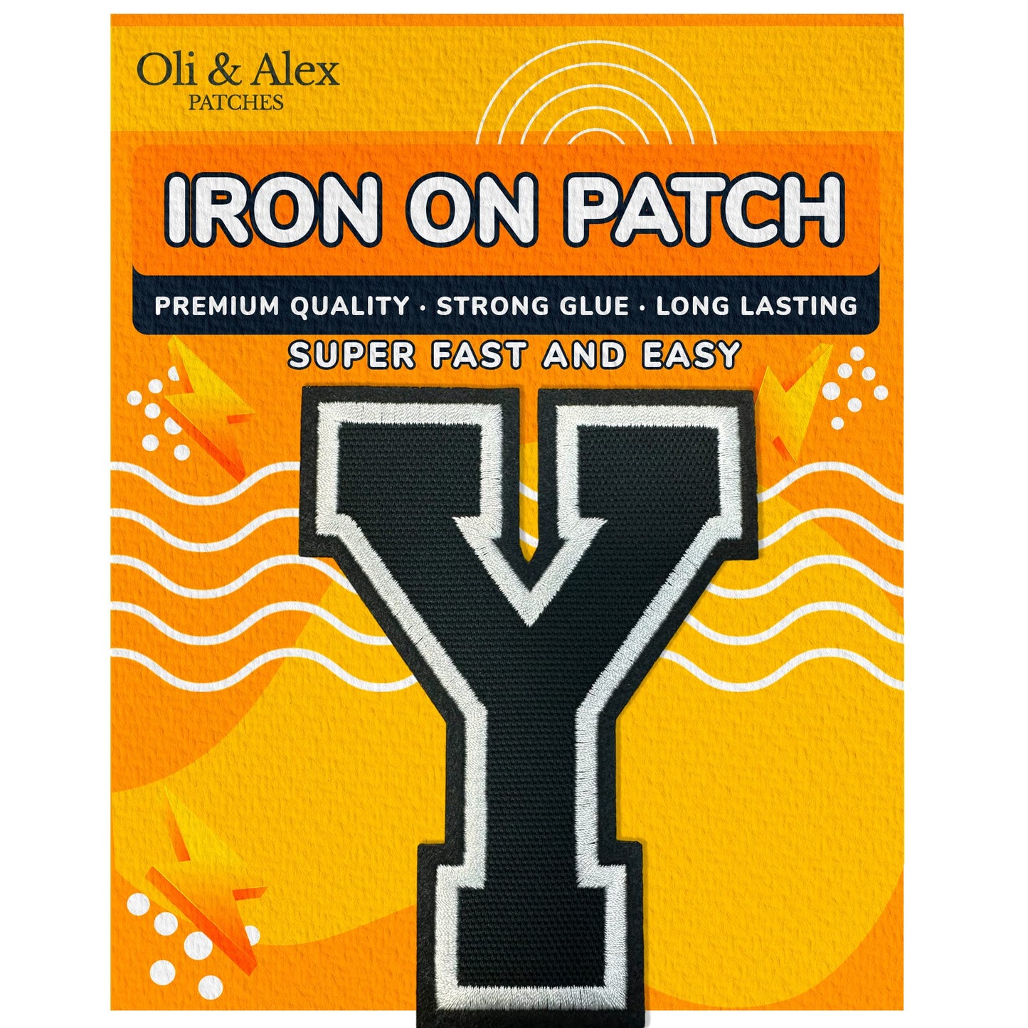 Iron On Letters Patches Premium Quality - Letter for Clothing - Varsity Patch Transfer for Clothes - Embroidered Letters Patches for Jersey Jackets - Sew on Appliques Red BST220