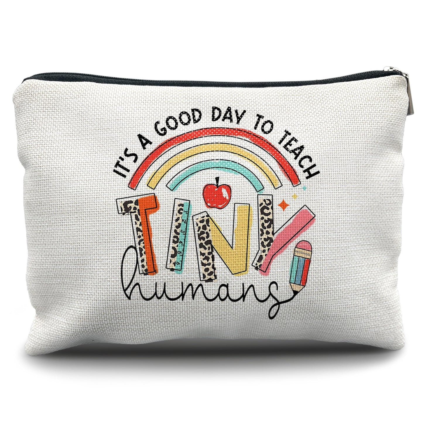 Nogrit Teacher Accessories Survival Kit Makeup Cosmetic Bag,Groovy It's Me Hi I'm the Teacher Makeup Travel Toiletry Bag,Back to School Thank You Gifts for Best Teachers Gifts BST220