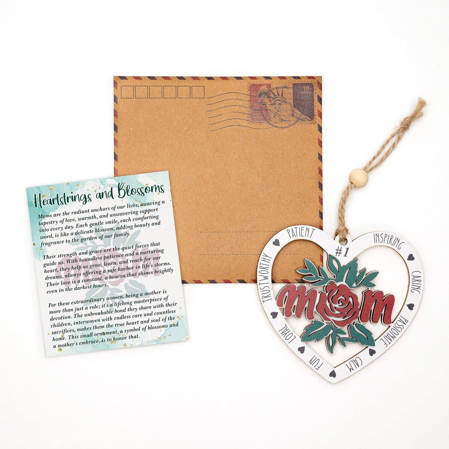 Gifts for Mom, Nonna, Grandma, Grammy, Granny, Gigi, Mimi, Mother's Day Card with envelopes for Mom, Birthday, for Women (Best Mom) WN420