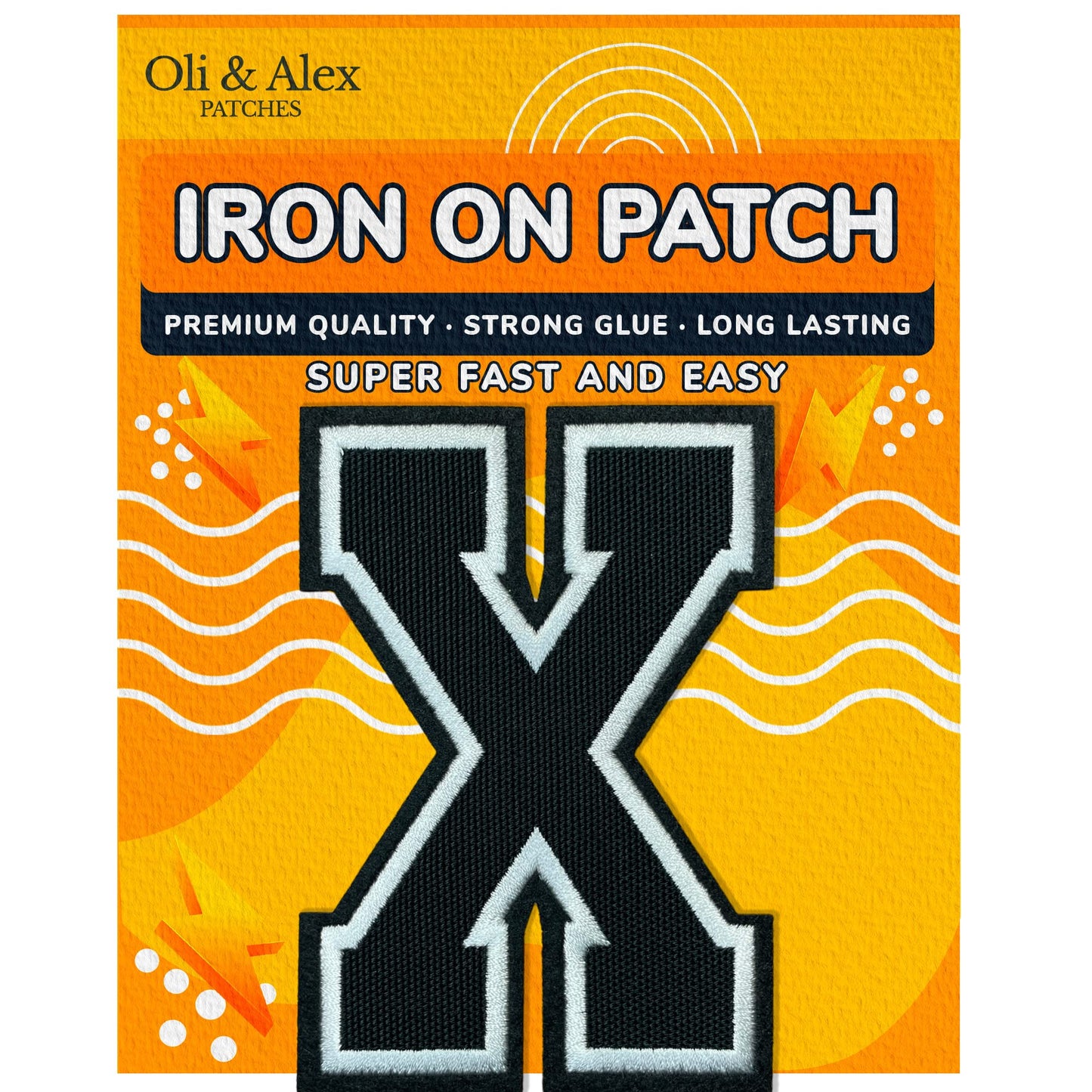 Iron On Letters Patches Premium Quality - Letter for Clothing - Varsity Patch Transfer for Clothes - Embroidered Letters Patches for Jersey Jackets - Sew on Appliques Red BST220
