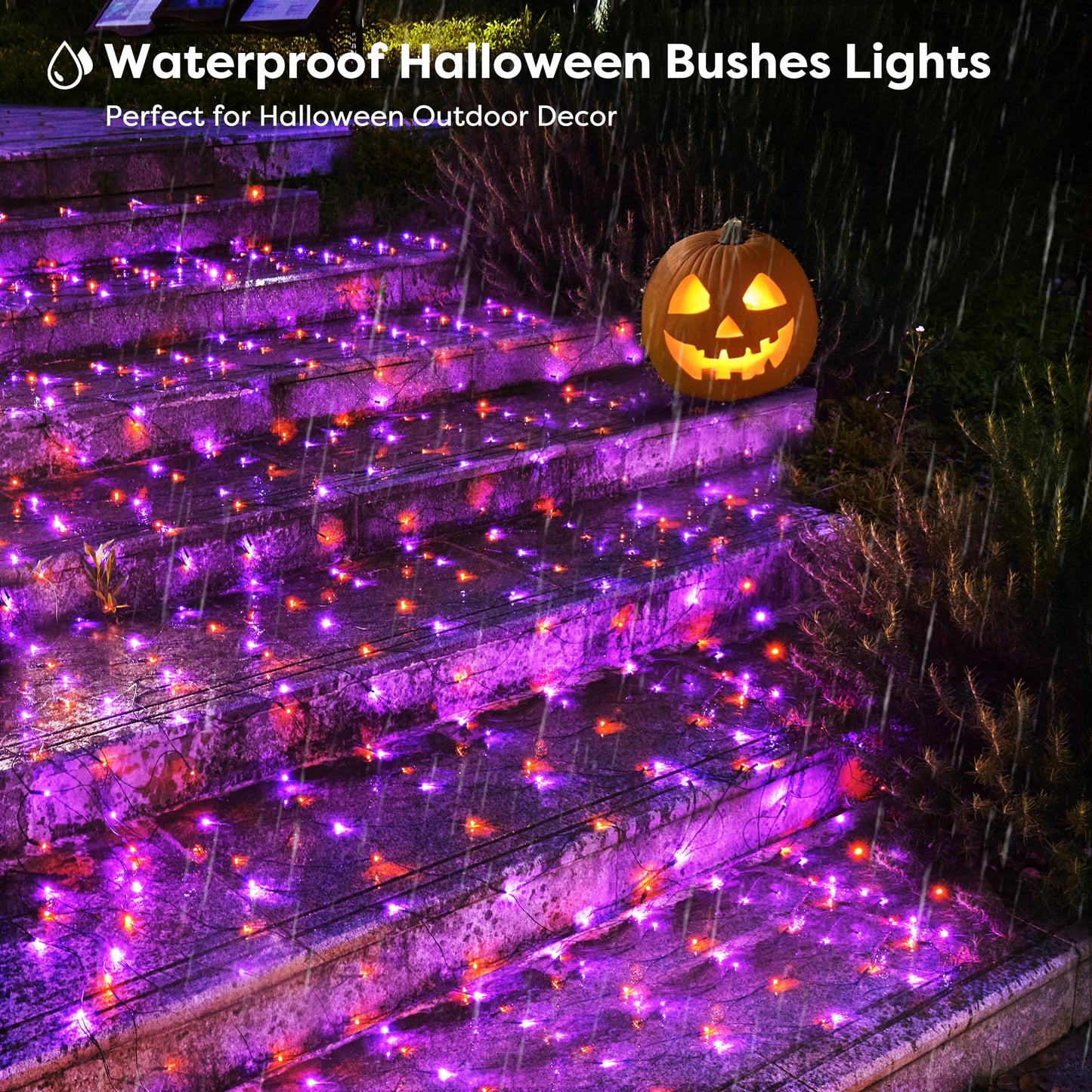 BlcTec Christmas Lights Outdoor 360 LED 9.8ft x 6.6ft Christmas Net Lights with 8 Modes RD12
