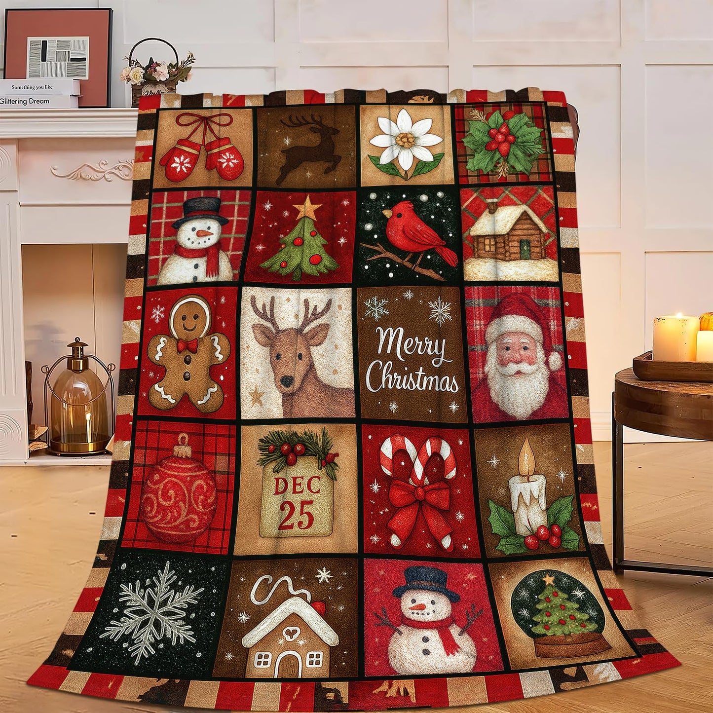 Soccer Blanket Super Soft Warm Fluffy Fleece Flannel Ball Sports Throw Blanket Cozy Fuzzy Plush Stuff Bedding Blankets Gifts for Teens Boys Kids Women Girls Adults 50"X40" BST326H