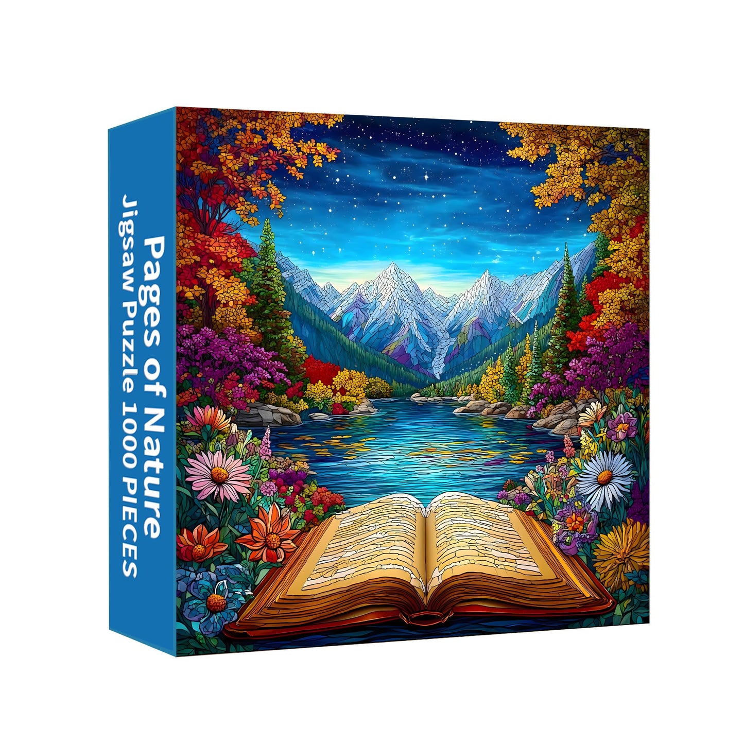 Puzzles for Adults 1000 Pieces, Flower Mosaic Jigsaw Puzzles - Hummingbird in Blossom, Piece Relax Puzzles for Family WN420