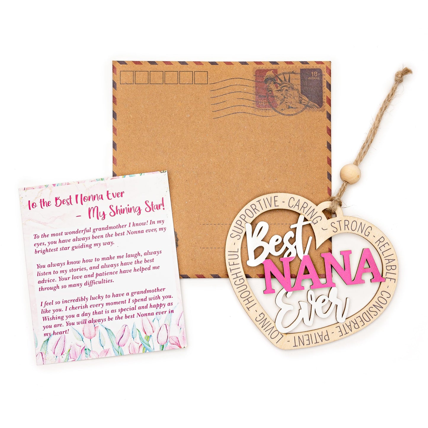 Gifts for Mom, Nonna, Grandma, Grammy, Granny, Gigi, Mimi, Mother's Day Card with envelopes for Mom, Birthday, for Women (Best Mom) WN420