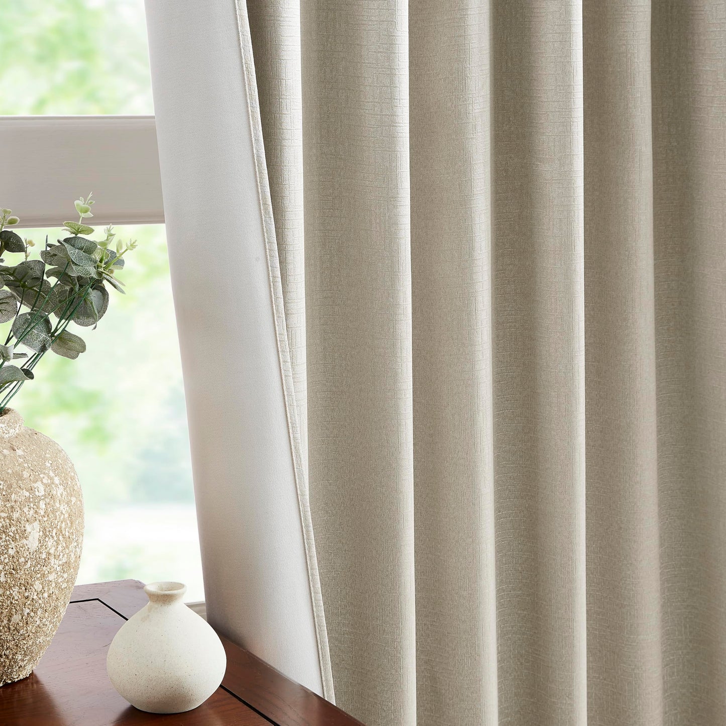 Bujasso Gray Jacquard Blackout Window Curtain Panels, 54" Wx84 Lx2 | Back Tab Rod Pocket with Magnetic Tiebacks,Thermal Insulated,85% Room Darkening Light Blocking Drapes for Bedroom Living Room BST326H