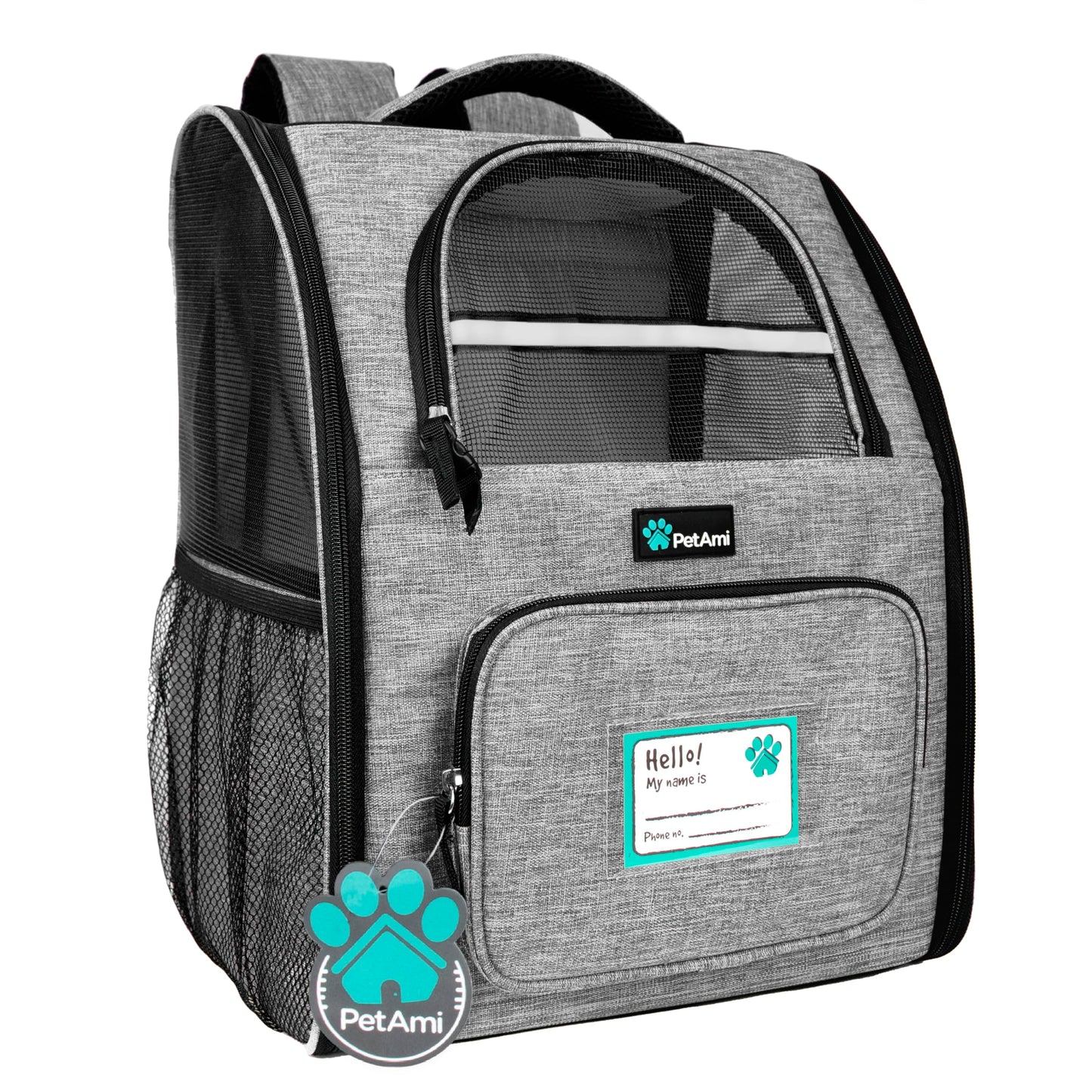 PetAmi Dog Backpack Carrier for Small Medium Dogs Large Cats up to 18 lbs RD3