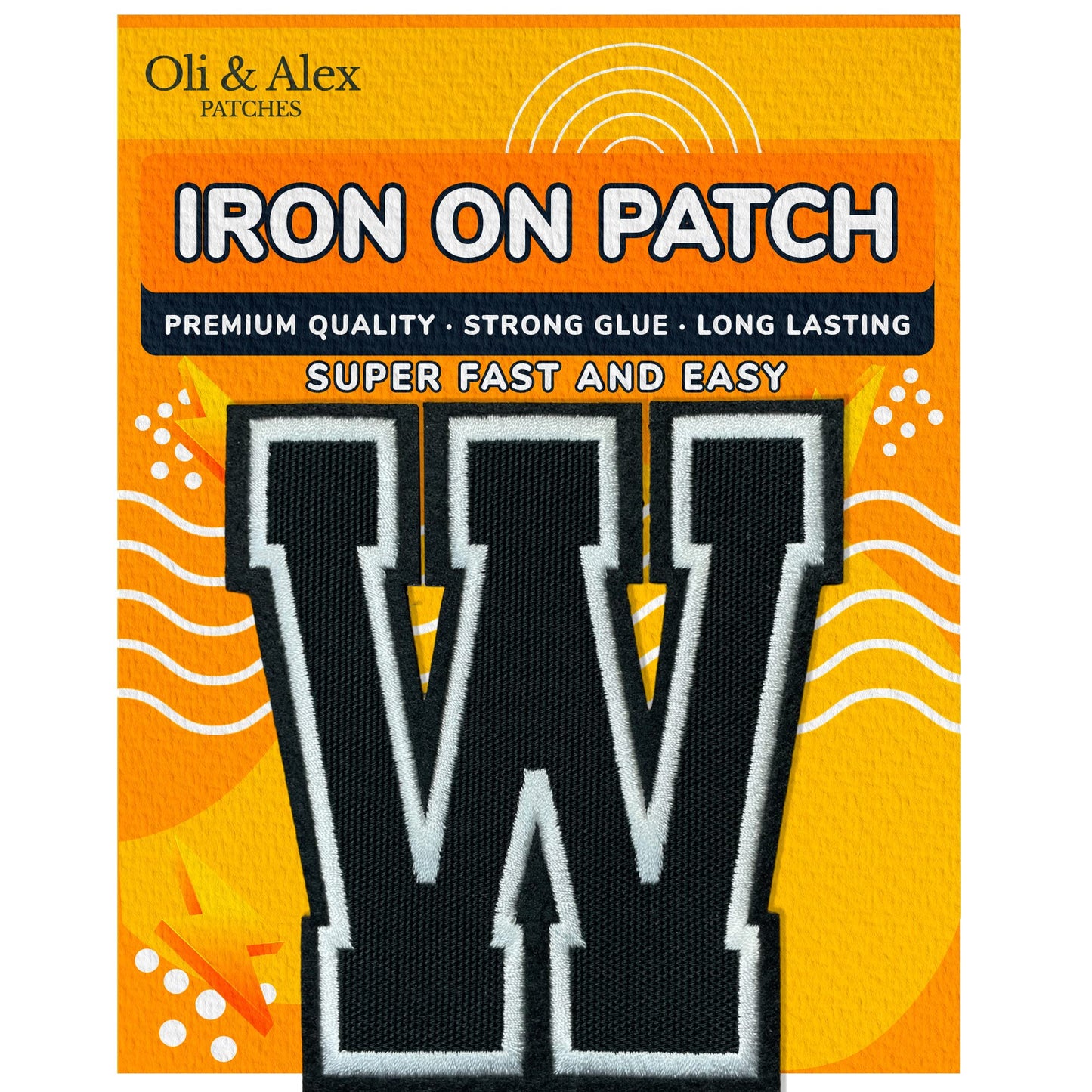 Iron On Letters Patches Premium Quality - Letter for Clothing - Varsity Patch Transfer for Clothes - Embroidered Letters Patches for Jersey Jackets - Sew on Appliques Red BST220