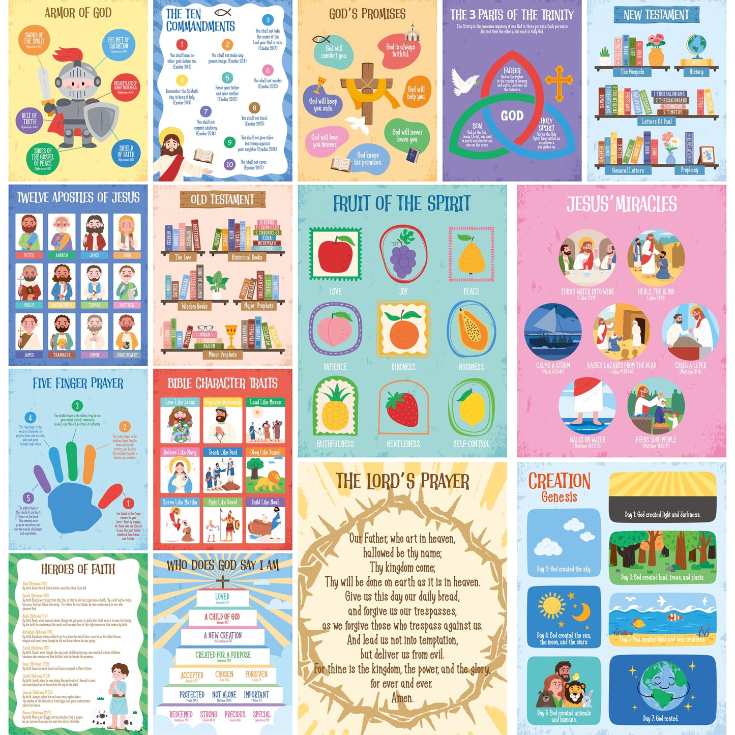 15 Reading Strategy Posters, Thick Water & Tear Resistant English Language Poster, Educational Reading Comprehension Posters for Bulletin Board, Classroom, School Supplies, Wall Decor (14.5” x 11”) BST220