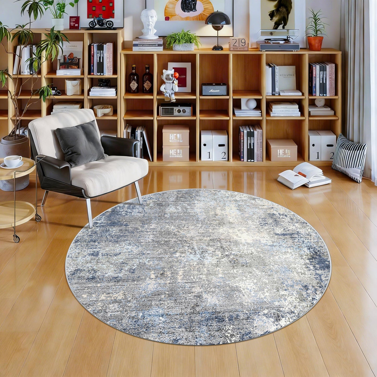 2x3 Washable Entryway Rug – Non-Slip Modern Abstract Neutral Small Throw Area Rug for Kitchen, Bedroom – Soft Low Pile Thin Indoor Door Mat（Black Grey,2x3） BST326H