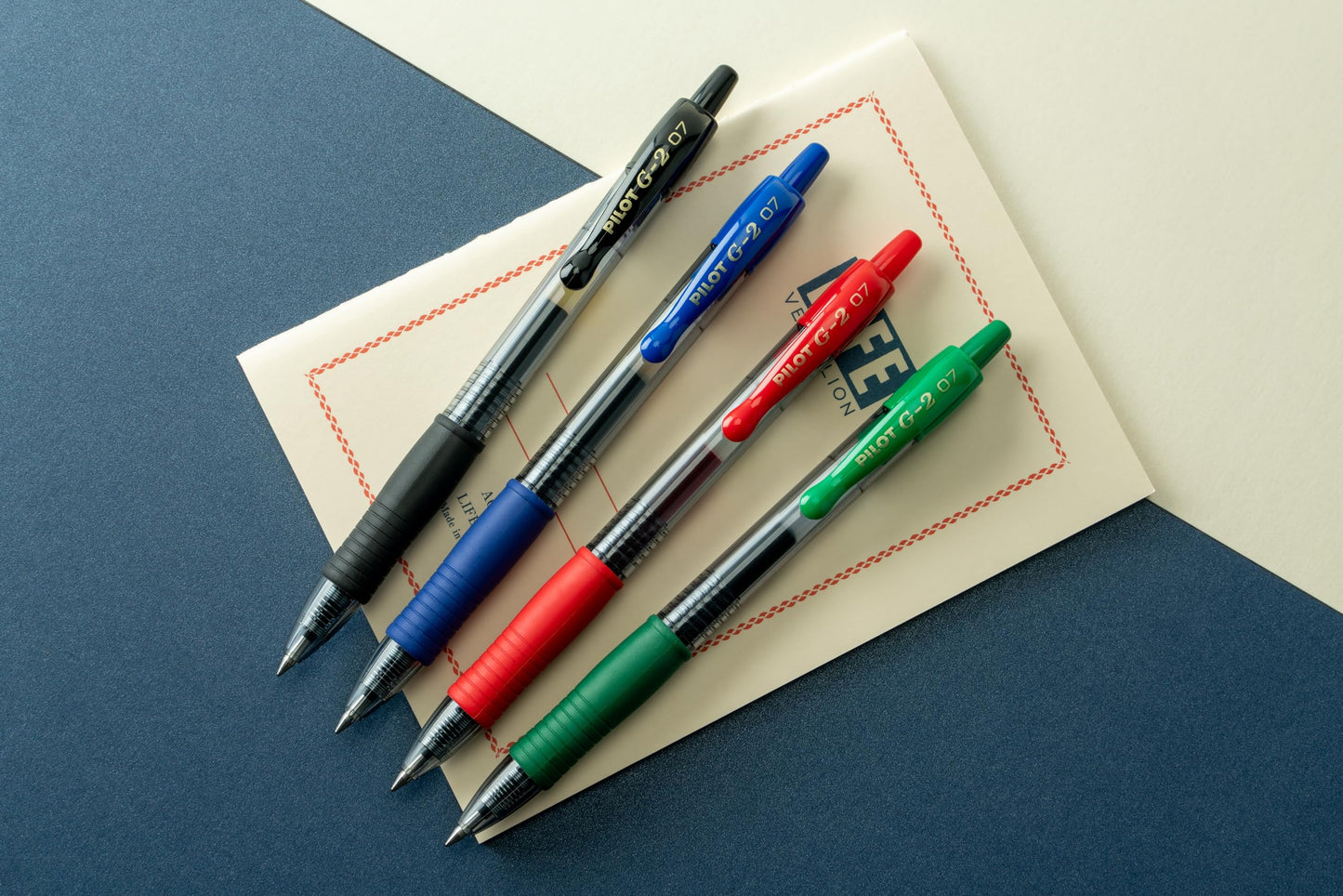 Pilot G2 Premium Gel Roller Pens, Fine Point 0.7 mm, Blue Ink Pens Fine Point, Pack of 5 - Ideal for School, Journaling, and Office Writing