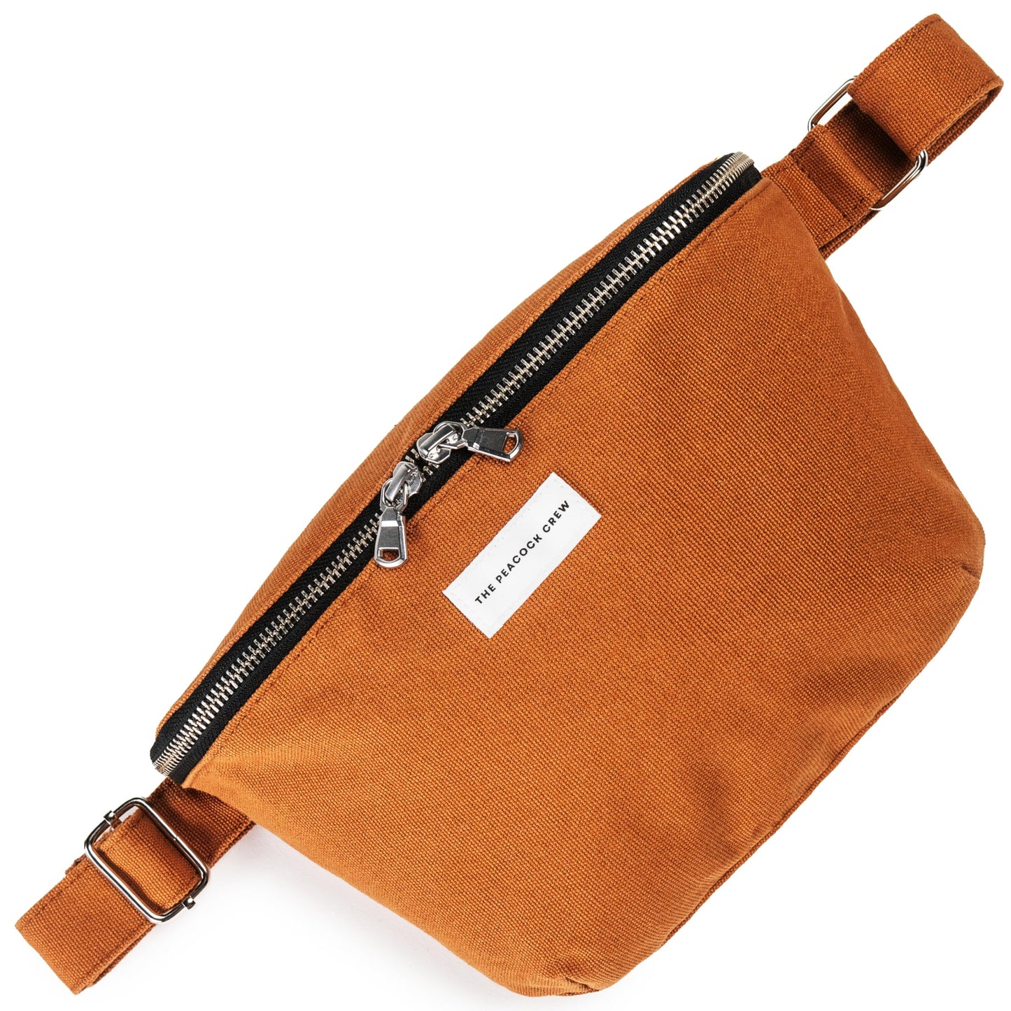 The Peacock Crew Spacious Leopard Print Crossbody Belt Bag in Cotton Canvas – Lightweight Comfortable & Elegant Sling Pouch Travel Safe Design & Daily Use – Dual Zippers Fanny Pack for Men & Women BST220