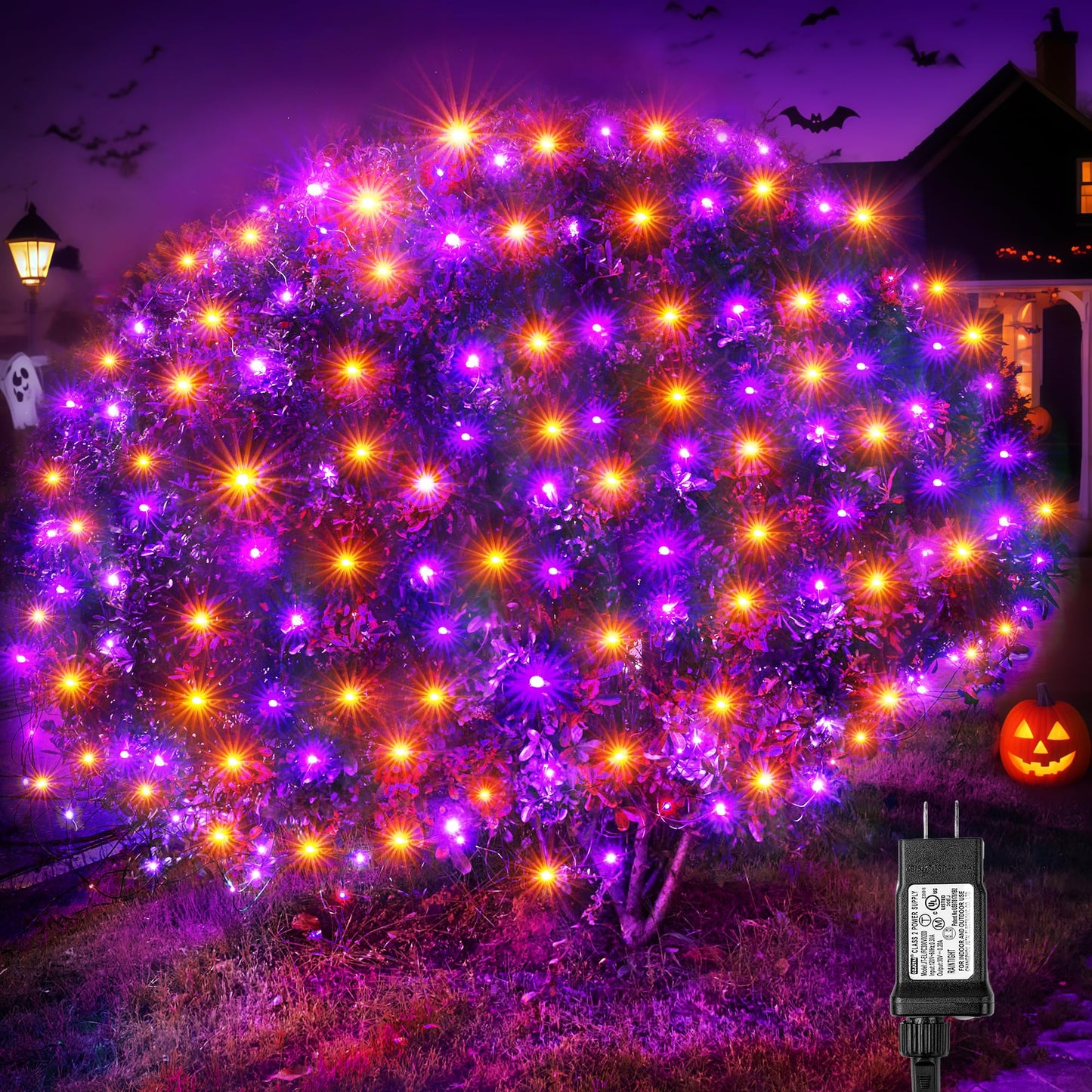 BlcTec Christmas Lights Outdoor 360 LED 9.8ft x 6.6ft Christmas Net Lights with 8 Modes RD12