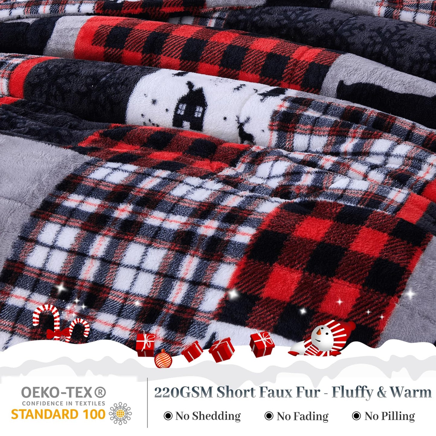 YIYEA Fluffy Queen Size Comforter Set, Luxury Faux Fur Comforter, Ultra Soft Plush Fuzzy Velvet Bedding Comforter Sets for Fall Winter, Cozy Warmth, No Shedding, 3PC, Queen, Light Grey BST326H
